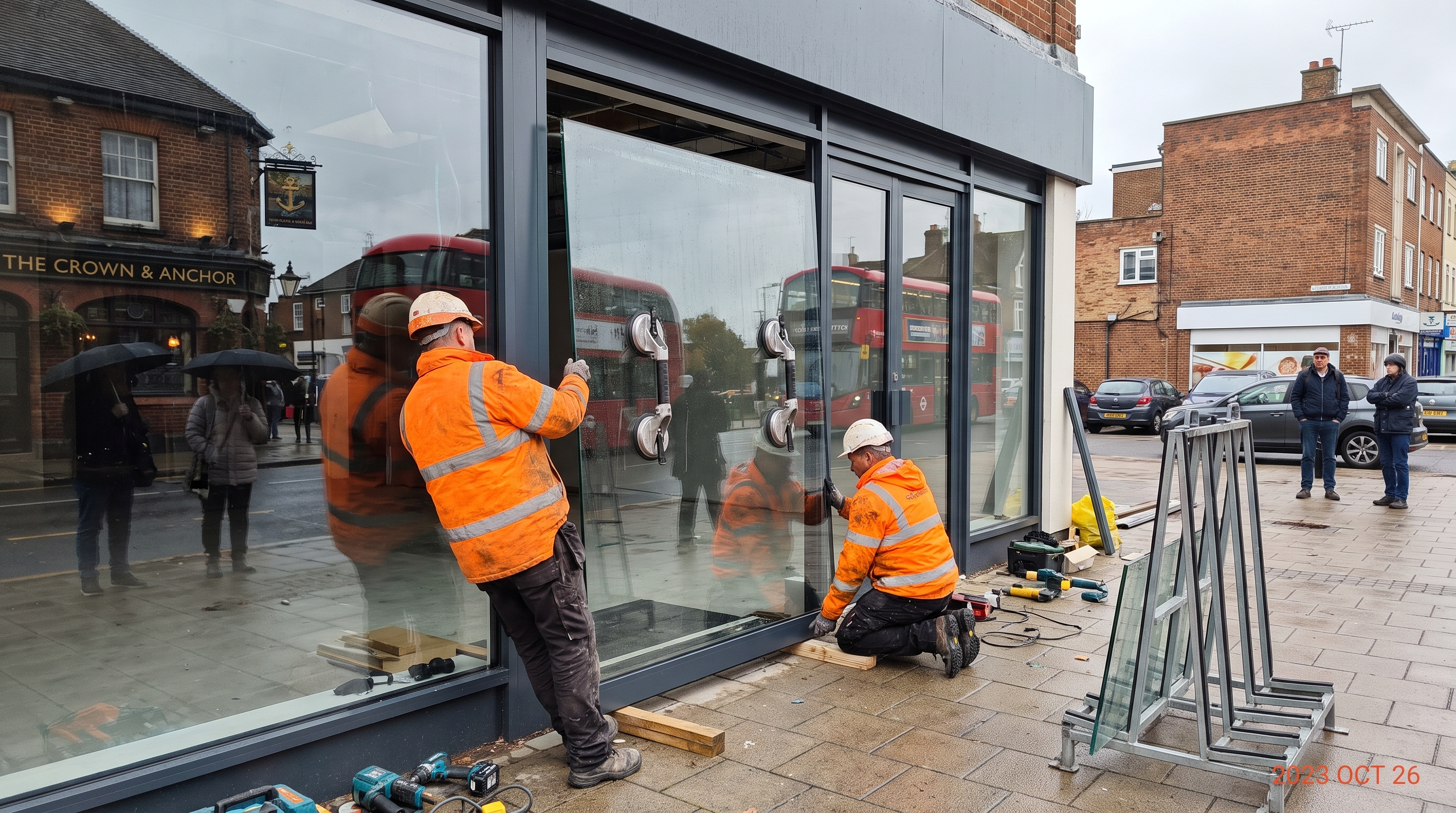 Commercial shopfront glazing